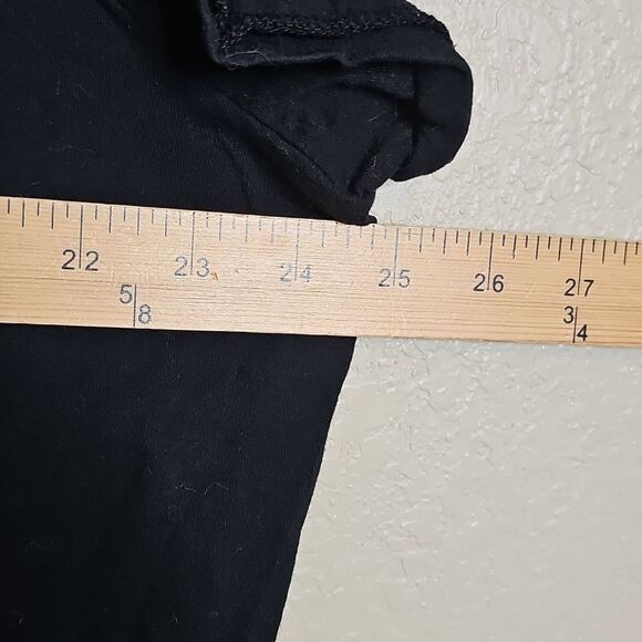 Torrid 3X Heritage Knit Floral Skull Bling Graphic Black Short Sleeve T-Shirt - Picture 6 of 6